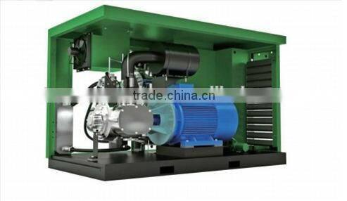 8bar oil free lubrication style and screw type oil free air compressor