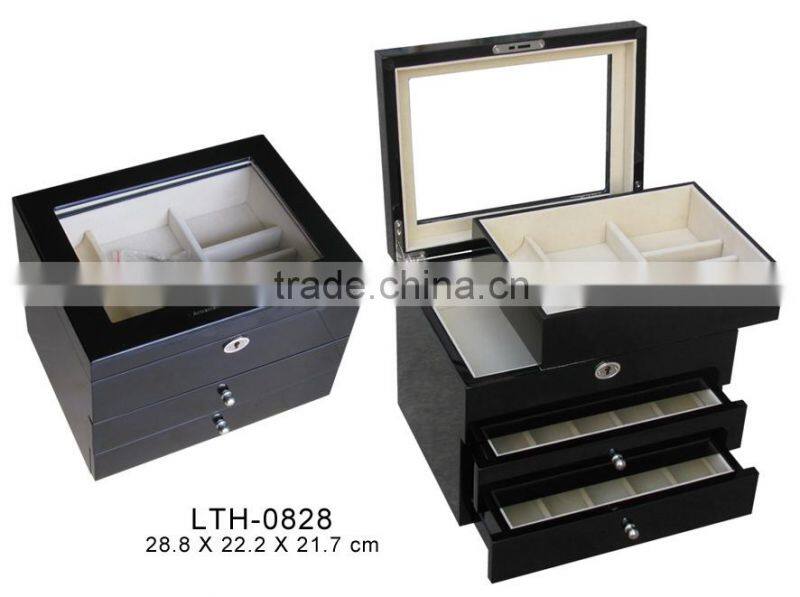 jewelry antique wood chest