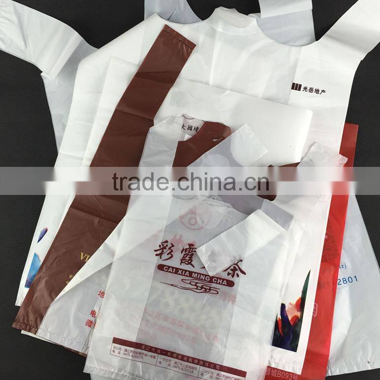 Recyclable patch handle HDPE plastic shopping carrier bags