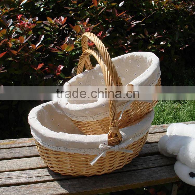 Stylish storage solution with removable lining wicker basket
