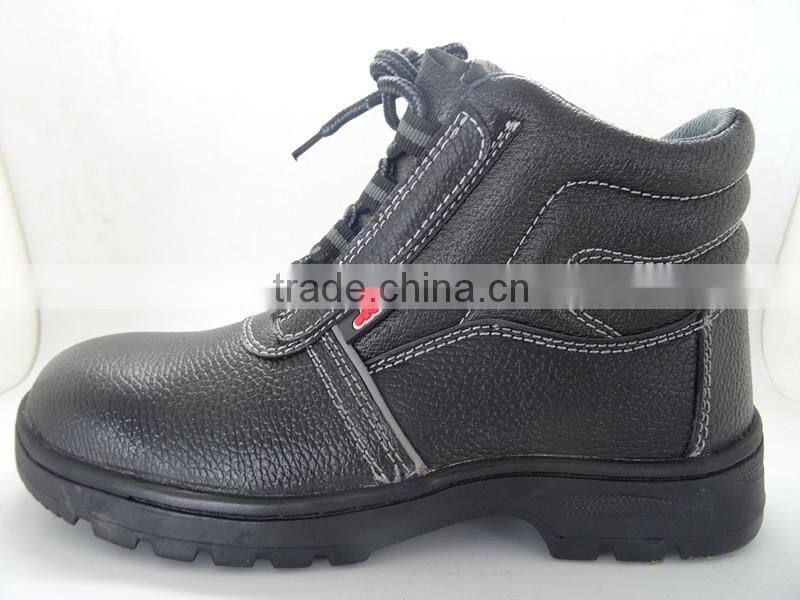 black leather cement ISO CE safety work shoes steel toe safety footwear industrial men's safety shoes price in russia
