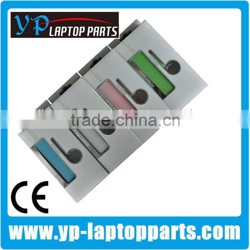 2600mAh Backup Portable Power pack Mobile Charger Power Bank Power Bank Indicator light for Iphone/Samsung/HTC/Nokia