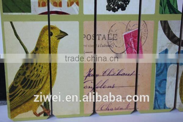 Vintage Wooden Wall Painting Hanging Decor