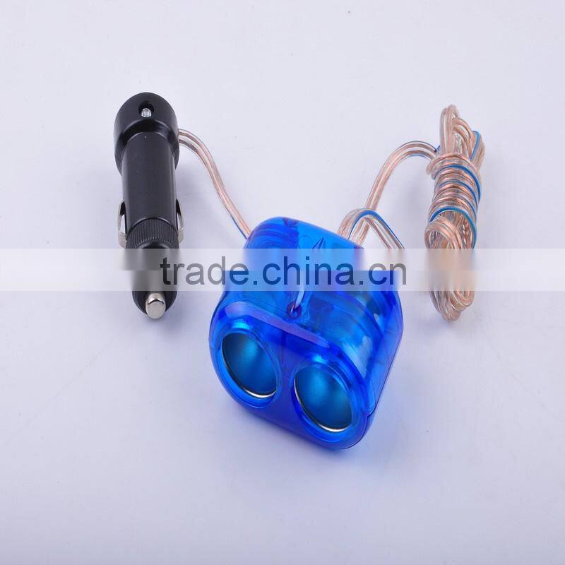 Blue Car Power Adapter Car Cigarette Charger Socket