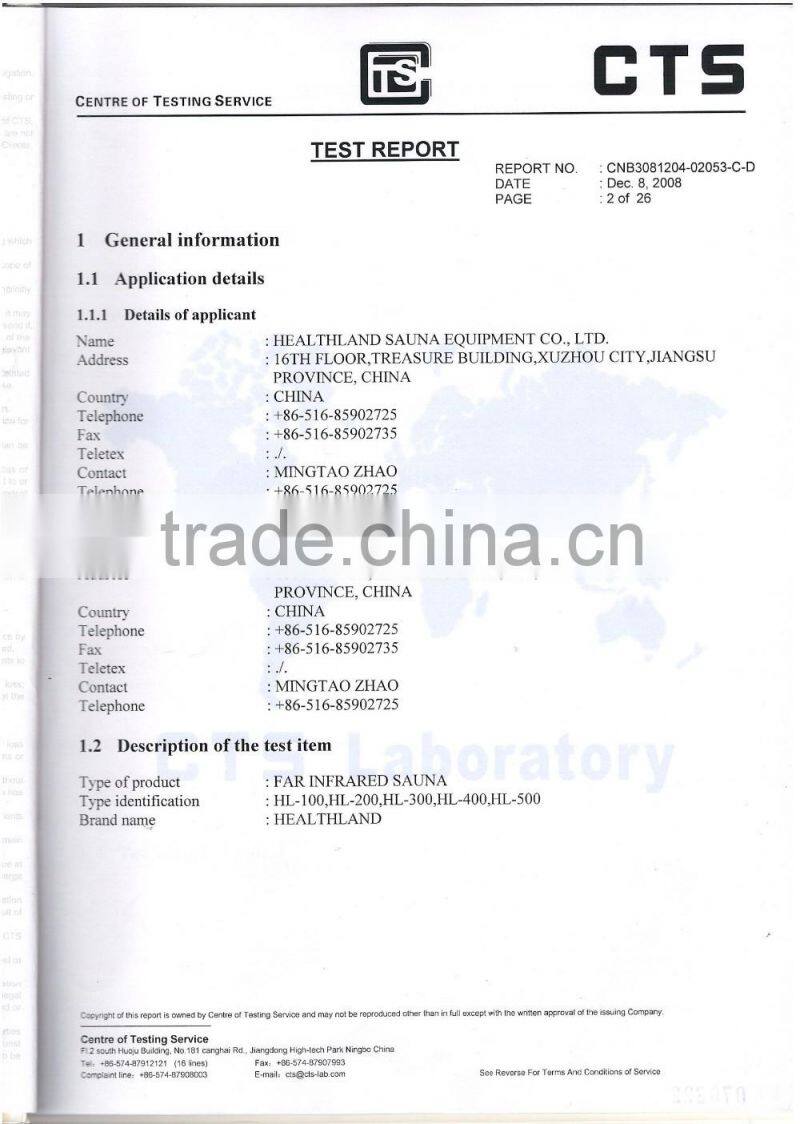 5 Person sauna cabin steam shower one person portable steam sauna room HL-500SN