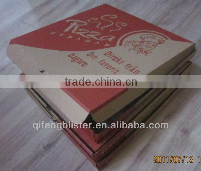 Custom eco-friendly color pizza box/excellent printed pizza box with logo