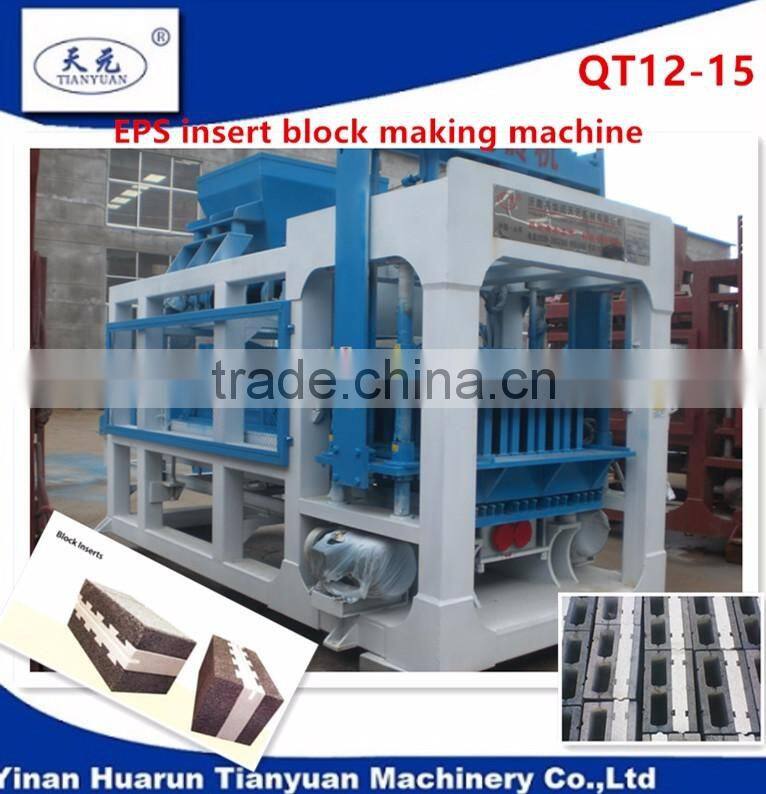 Automatic thermal insulation multiple concrete block making machine
