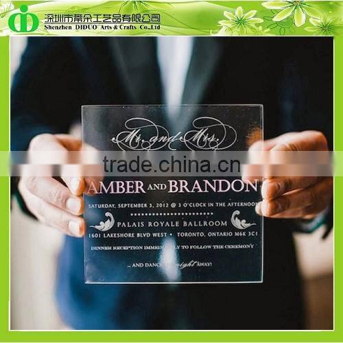 DDI-C012 Trade Assurance Cheap Wedding Invitation