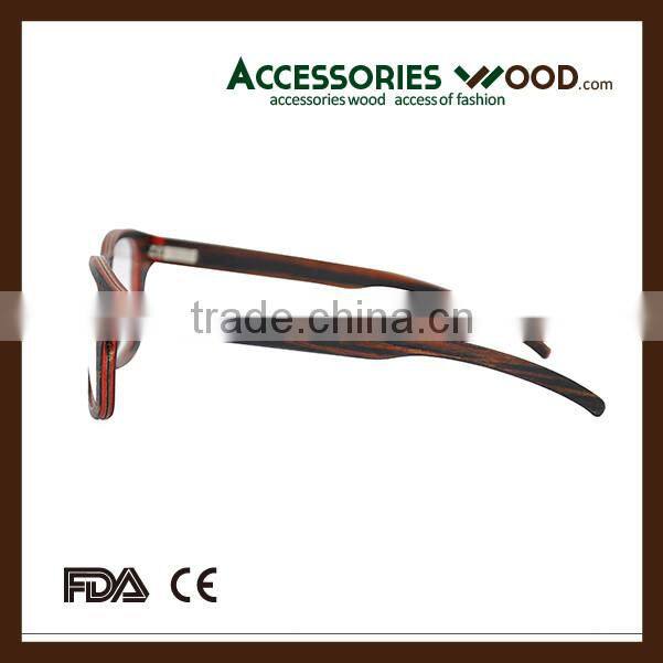 Popular Wooden optical reading glasses optical eyewear for opticas