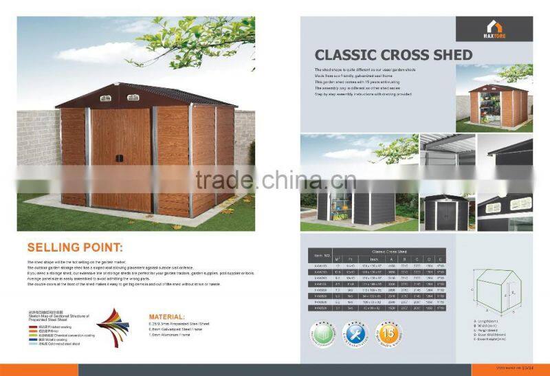 Classic Cross Apex Metal Shed