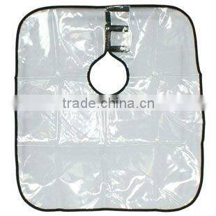 Professional salon use transparent waterproof apron&capes F034