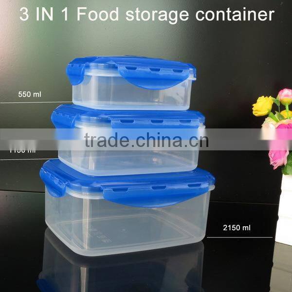 one on one Portable Microwave Safe Food Savers Food Storage Containers With Carrying Handle