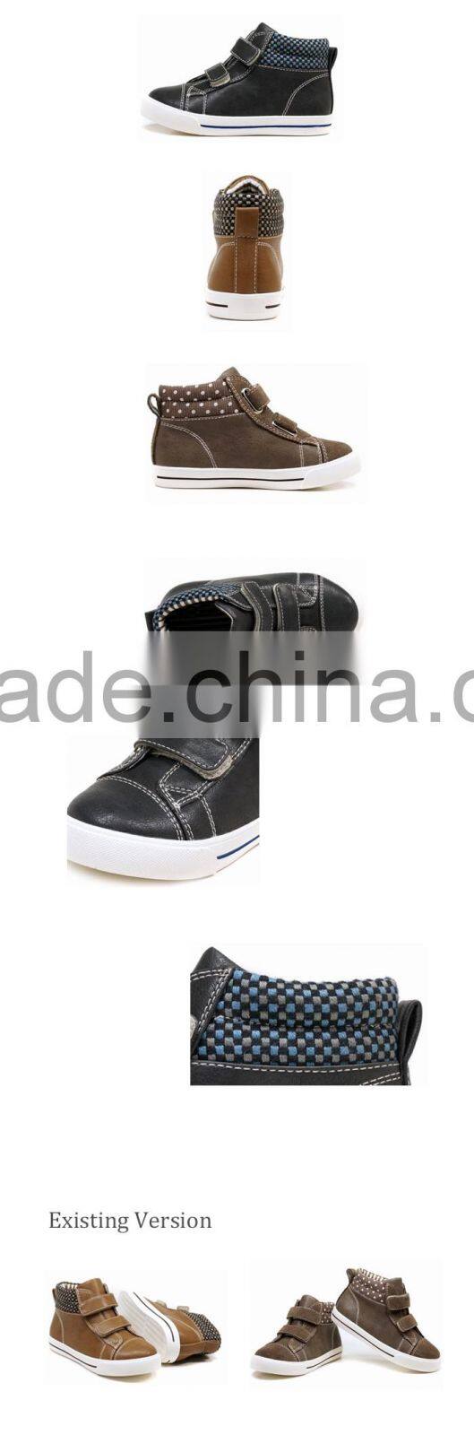 Choozii Newest Design Leather High Top Sneaker Boot for Girls