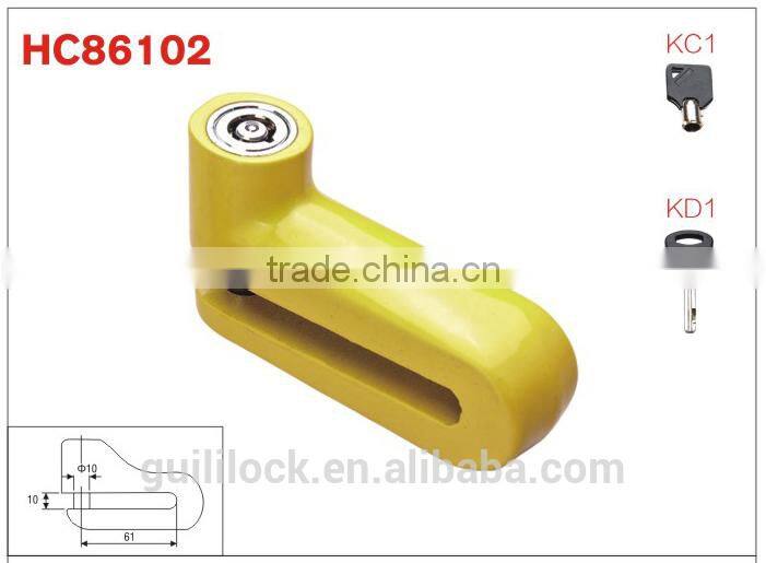 motorcycle lock, disc brake lock, cycling safety lock HC86102