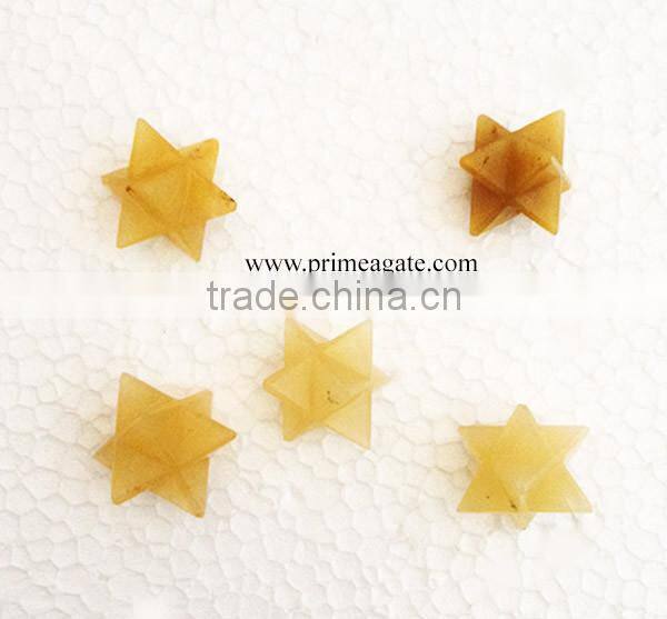 Yellow Aventurine Merkaba Stars For sale | Prime Agate Exports | Khambhat Agate Exports | INDIA