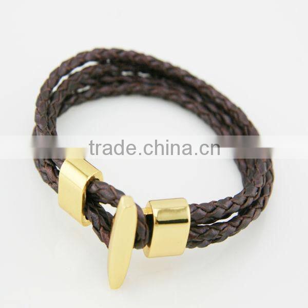 Fashion leather wristband for wholesale-ZB3340