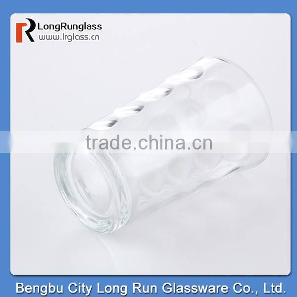 LongRun 200ml high quality transparent drinking glass cup water mug