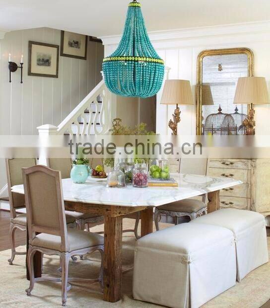 Fashional white marble top dining table set