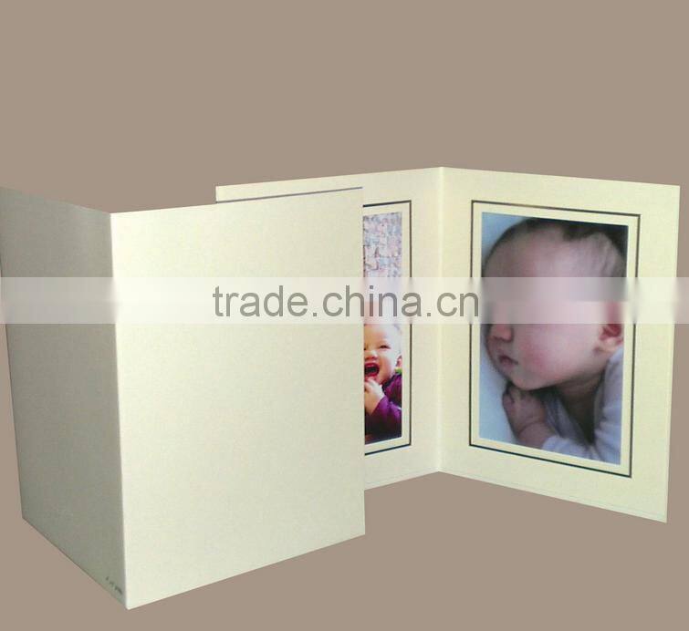 blue paper photo frame business card inviting card