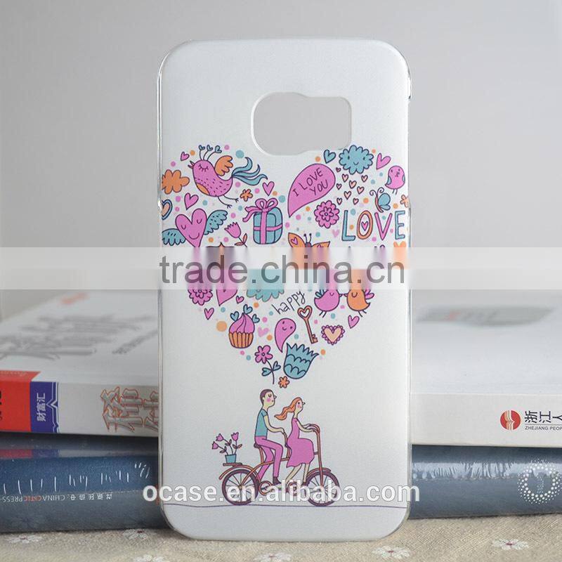 2016 New product cute girl mobile phone back cover for samsung S6 .
