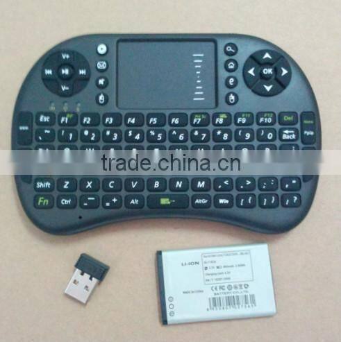 2.4G Mini Wireless Keyboard with Touchpad F PC Pad Google Andriod TV Box