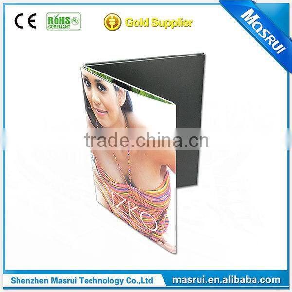 2015 New product ! 4.3 inch high quality lcd video booklet / video mailer / video magazine for business promotion