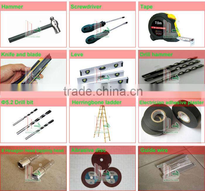 hot sales easy installation light steel portable fast erect houses