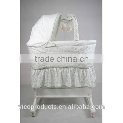 with Mobile arm baby cot baby crib baby swing bassinet