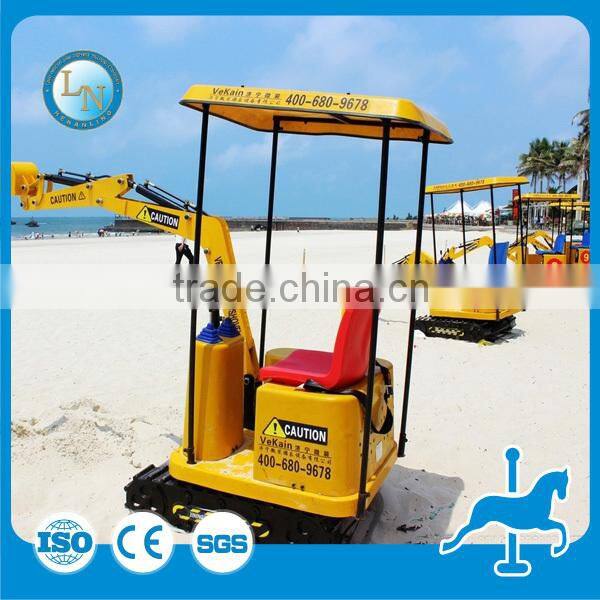 Amusement park kids excavator ride!!! Fairground equipment kids mini excavator for sale