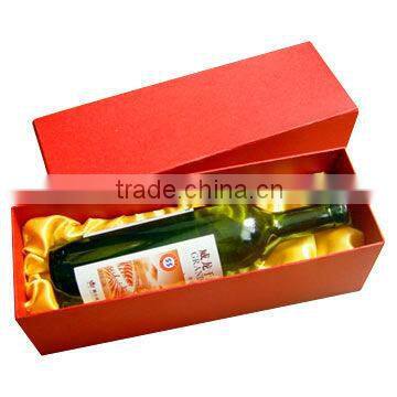 Hot!!! 2014 Made-in-China Black Classic Craft Paper Packaging For Single Wine Bottle(ZDP14-W001)