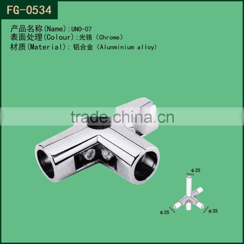 metal Chrome wire mesh square tube connector