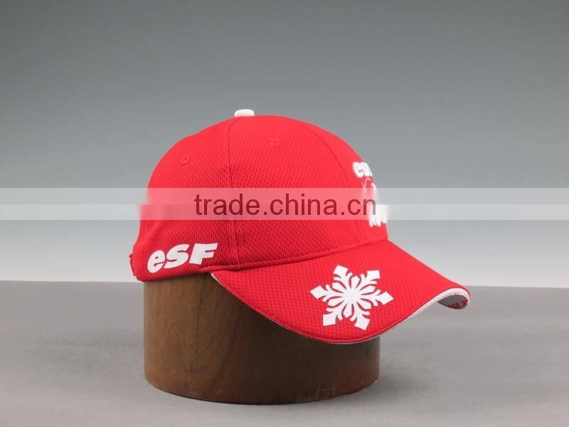 Red Mesh University Sports Caps Promotional Outdoor Baseball Caps
