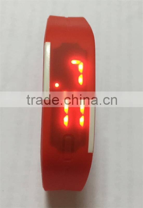 Fashion Bracelet Wrist led silicone watch with adjustable silicon band