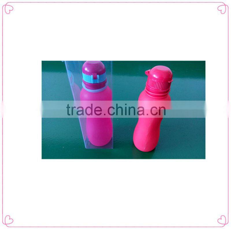 Wide mouth water plastic bottle,folding water bottle,wholesale portable drinking botter