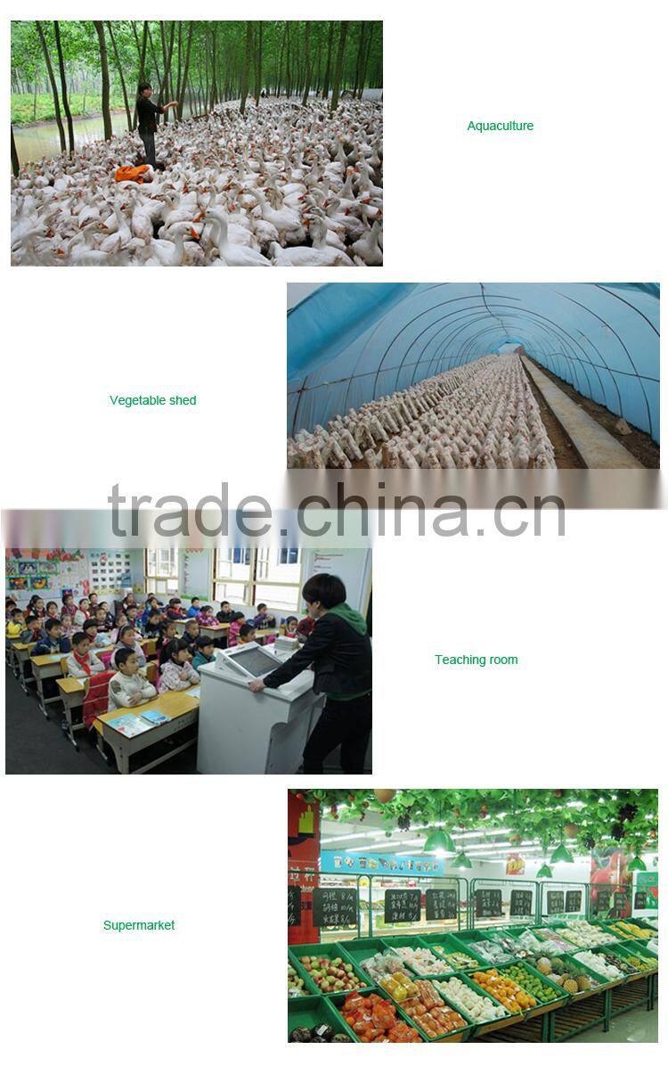 Wallmount Super Large LCD Carbon Dioxide Gas Temperature Detector With Alarm