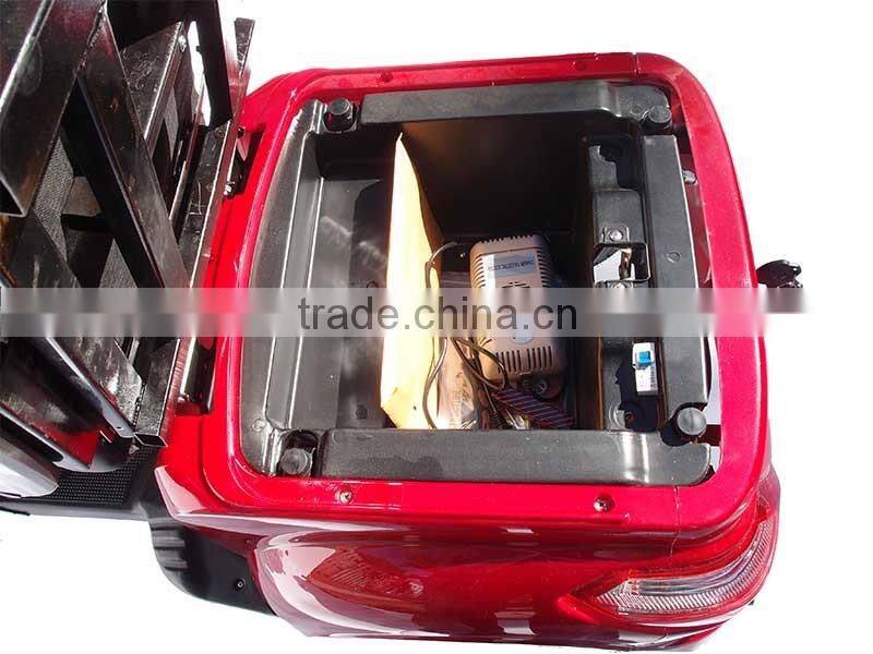 Mobility 500W 48V 3 wheel handicapped scooters for elderly with rear basket