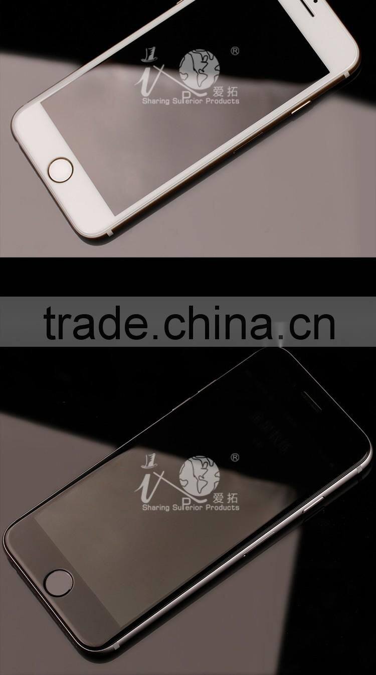 Wholesale Mobile phone Full cover color tempered glass screen protector for iphone 6