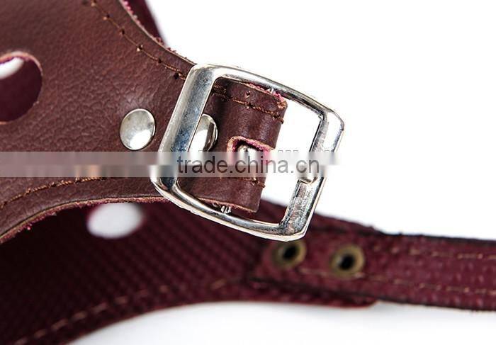 Comfortable Breathing Leather Pet Muzzle, Custom Dog Mouth Mask, Mouth Cover