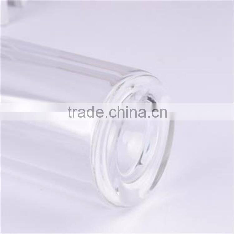 Drinking glass water bottle with stainless steel tea filter, borosilicate water bottle glass 400ml