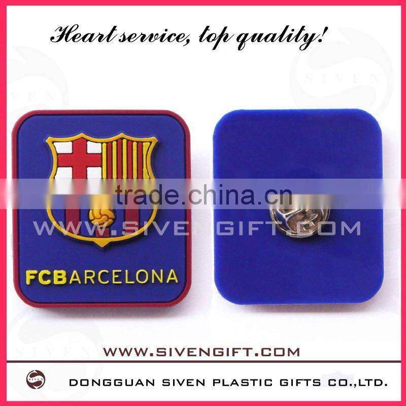 customized cute soft pvc badge for promotional
