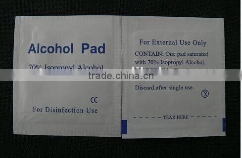 disposable sterile isopropyl alcohol pad