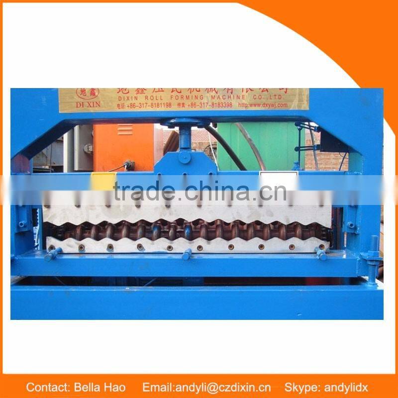 aluminum color corrugated sheet metal roofing sheet machine for roof tile with free spare parts galvanizing rolling forming line