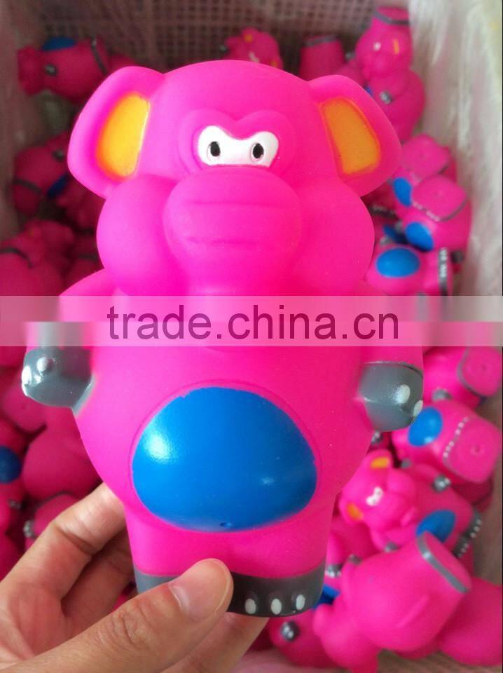 2014 Vinyl Elephant squeaky toys for dog, colors available