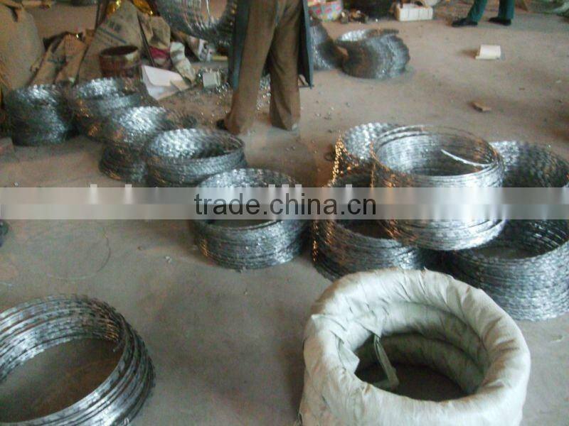 BTO-30razor barbed wire hot dipped galvanized technology