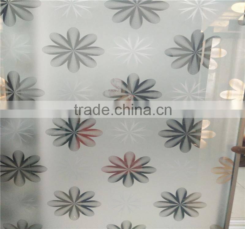 biggest art glass factories in china 4mm shower Art Glass