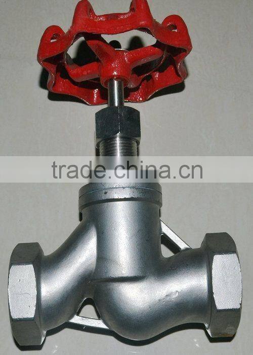 SS304 stainless steel thread hard seal globe valve