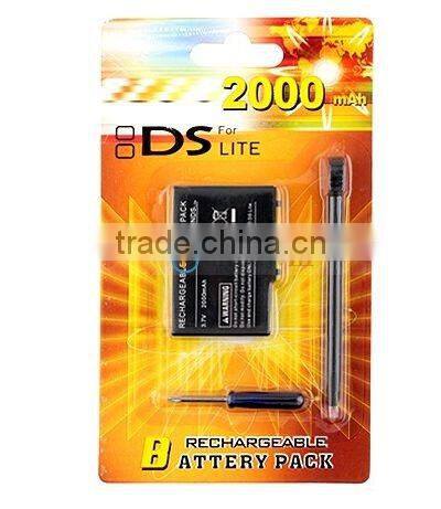 2000mAh Rechargeable Battery Pack for NDS lite