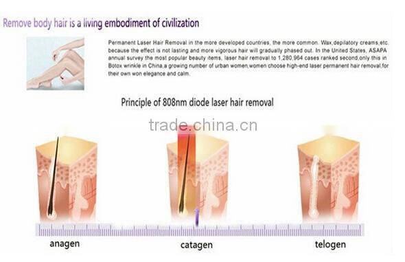 12*20mm laser spot 20 million flashes DILAS 808/810 Painless Permanent Fast 808 diode laser