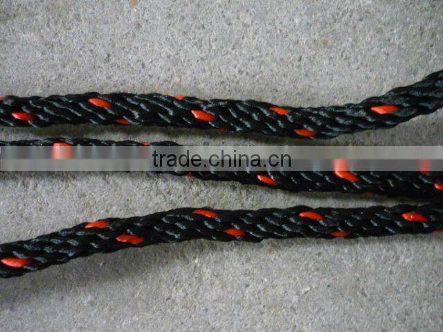 pp multifilament rope with black color