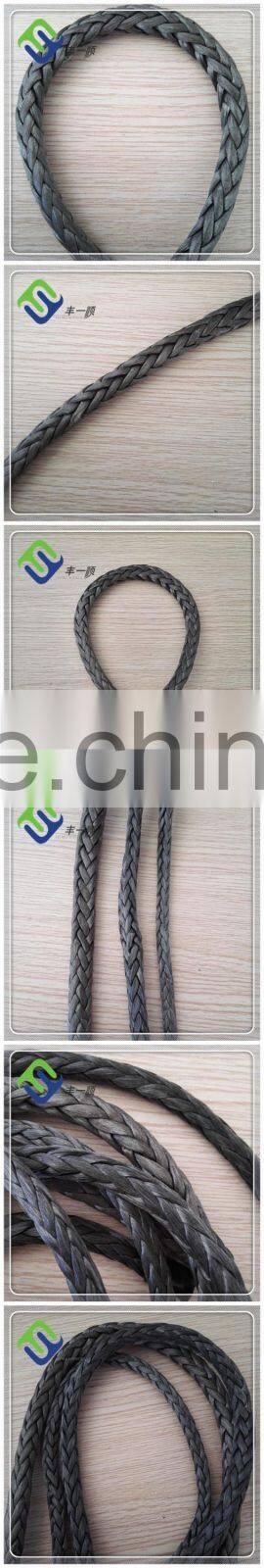 12 strand uhmwpe winch rope mooring rope, uhmwpe spectra rope, floating rope